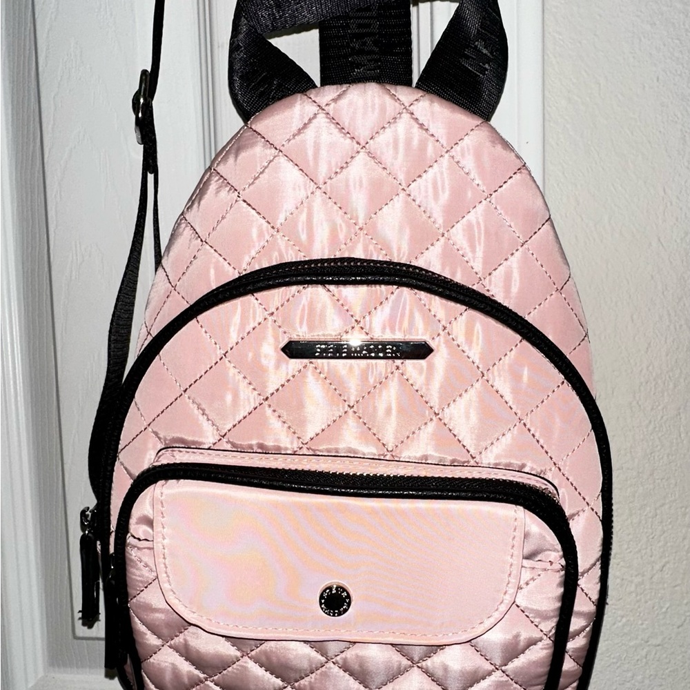 Steve Madden Blush Quilted Backpack - Picture 3 of 16